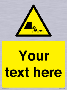 Custom Warning sewage effluent outfall